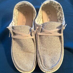 Hey Dude Wendy Chambray Gray Size 12 EUC